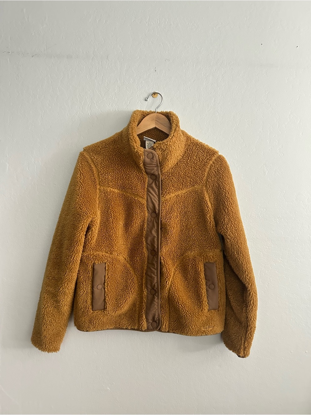 Women's Bean's Sherpa Fleece Jacket  Antique Gold